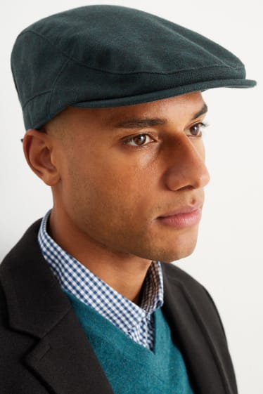 Men - Flat cap - dark green