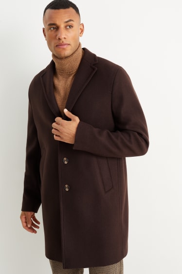 Hommes - Manteau - marron foncé