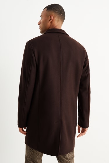 Hommes - Manteau - marron foncé