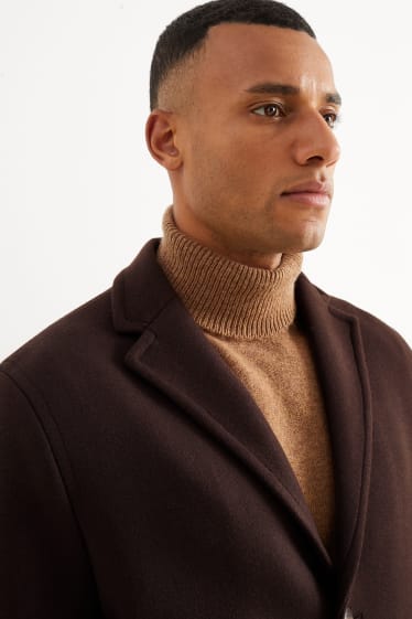 Hommes - Manteau - marron foncé