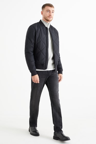 Hommes - Straight jean - jean doublé - jog denim - LYCRA® - jean gris foncé