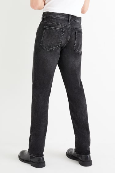 Hommes - Straight jean - jean doublé - jog denim - LYCRA® - jean gris foncé