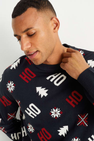 Home - Jersei nadalenc - HoHoHo - blau fosc