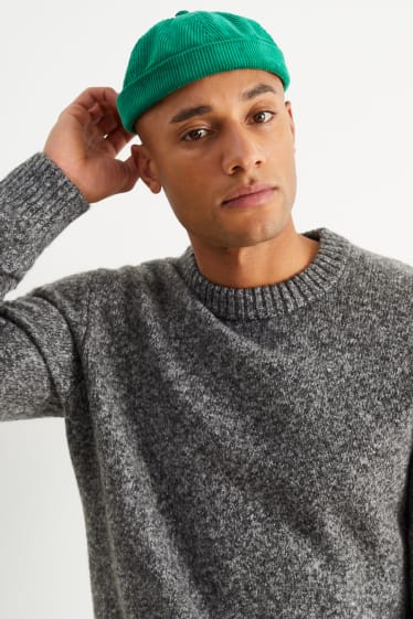 Men - Corduroy hat - green