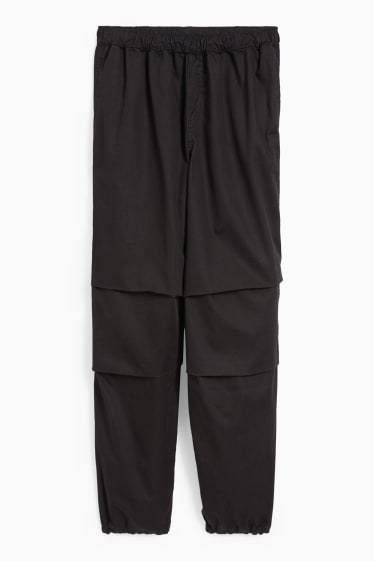Enfants filles - Pantalon parachute - noir