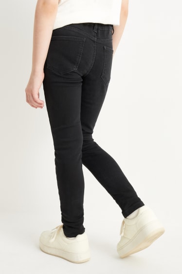 Kinder - Skinny Jeans - LYCRA® - dunkeljeansgrau