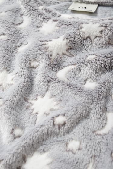 Enfants filles - Pyjama d’hiver - 2 pièces - à motif - gris