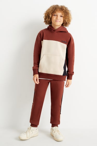 Enfants - Pantalon de jogging - marron foncé