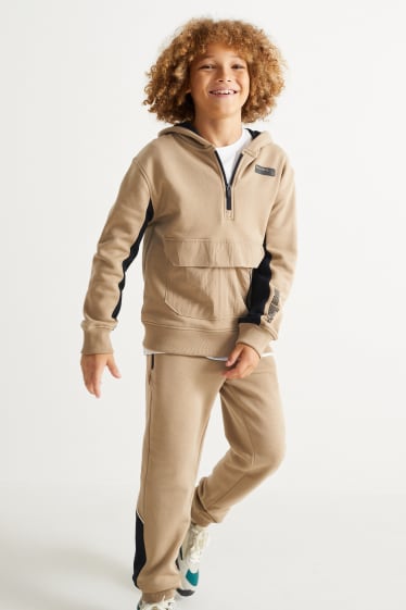 Kinder Buben - Jogginghose - taupe