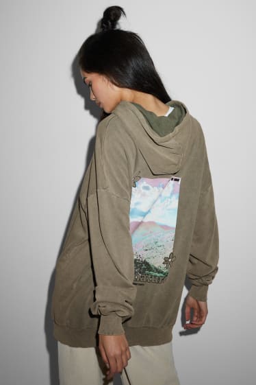 Mujer - CLOCKHOUSE - sudadera con capucha - verde