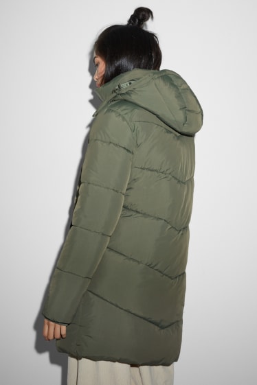 Teens & young adults - CLOCKHOUSE - quilted coat with hood - green