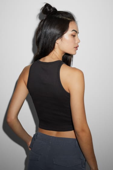 Dona - Top crop - negre