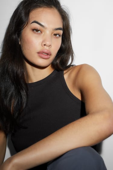 Dona - Top crop - negre