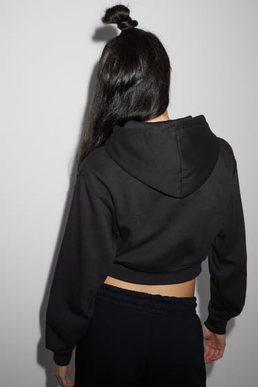 Teens & young adults - CLOCKHOUSE - cropped hoodie - black