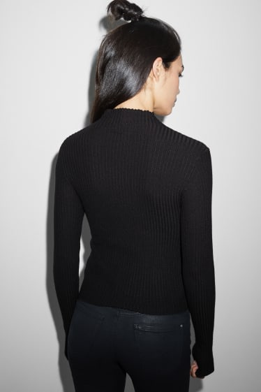 Mujer - CLOCKHOUSE - jersey de cuello alto - negro