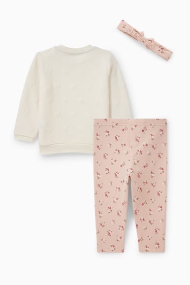 Baby Mädchen - Baby-Outfit - 3 teilig - cremeweiß