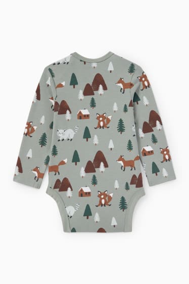 Unisex - Bosdieren - rompertje - grijs
