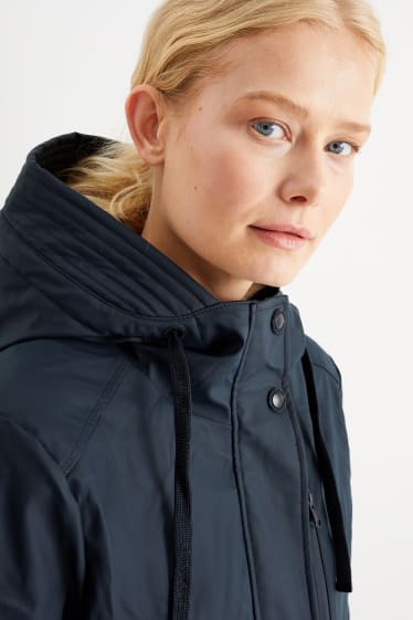 Mujer - Parka con capucha - azul oscuro