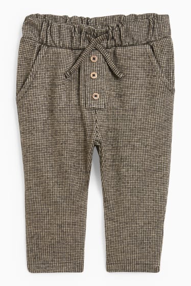 Bébés - Pantalon de jogging pour bébé - à carreaux - marron