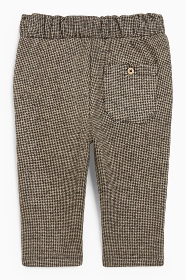 Bébés - Pantalon de jogging pour bébé - à carreaux - marron