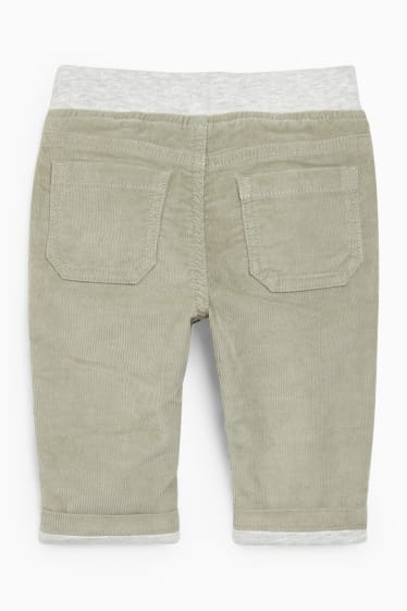 Nadó nen - Pantalons de pana per a nadó - pantalons tèrmics - marró/beix