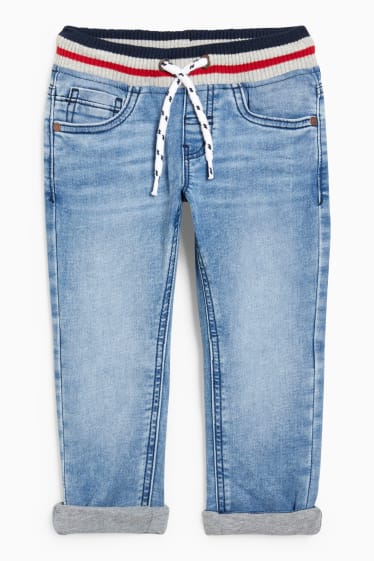 Kinder Buben - Slim Jeans - Thermojeans - Jog Denim - LYCRA® - helljeansblau