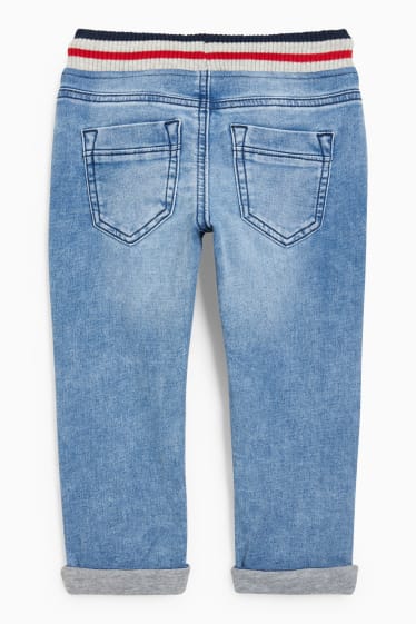 Dzieci - Slim jeans - dżinsy ocieplane - jog denim - LYCRA® - dżins-jasnoniebieski