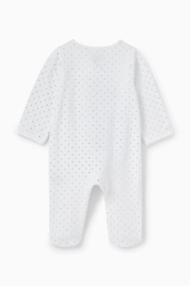 Nadó nena - Minnie Mouse - pijama per a nadó - piquets - blanc