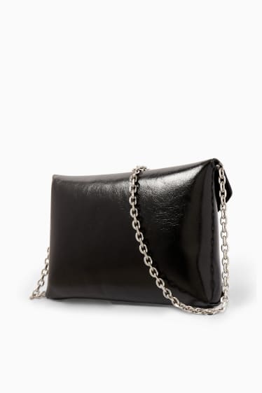 Mujer - Bolso bandolera con correa extraíble - polipiel - negro