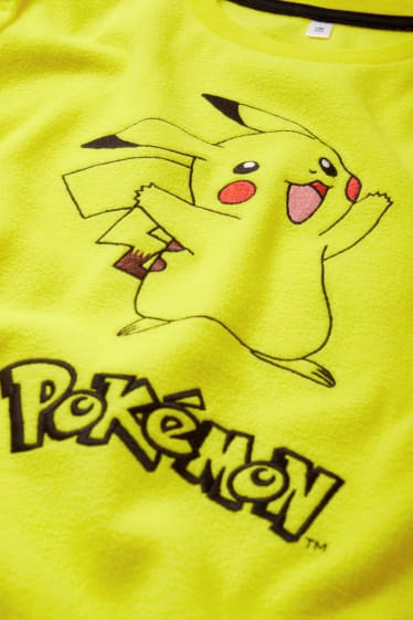 Kinderen - Pokémon - fleece pyjama - 2-delig - geel