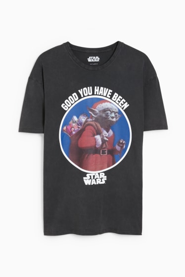 Men - Christmas T-shirt - Star Wars - dark gray