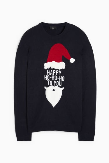 Home - Jersei nadalenc - Pare Noel - blau fosc
