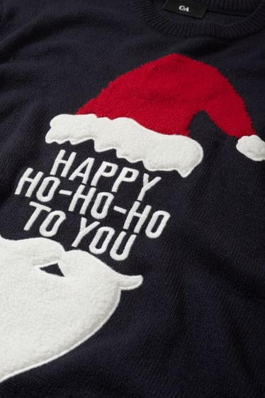 Home - Jersei nadalenc - Pare Noel - blau fosc