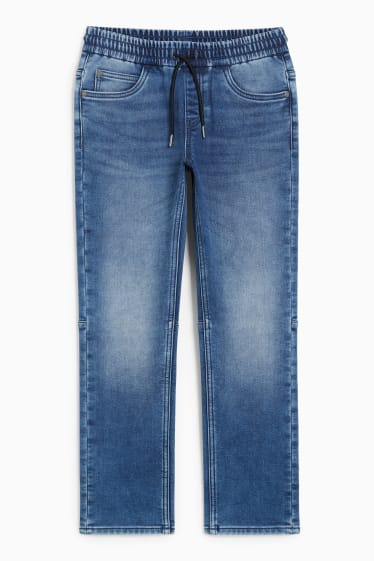 Children - Straight jeans - thermal jeans - blue denim