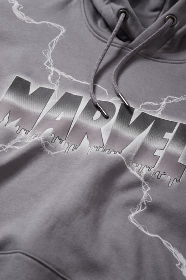 Hommes - Sweat à capuche - Marvel - gris