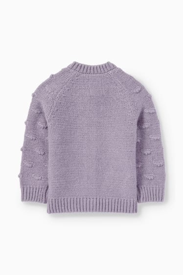 Baby Mädchen - Baby-Strickjacke - hellviolett