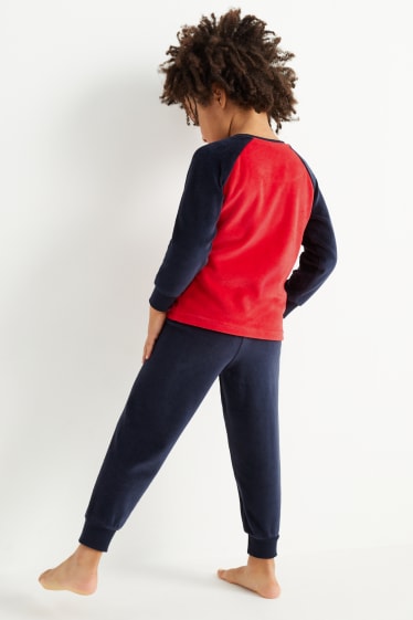 Kinder Jungen - Spider-Man - Winterpyjama - 2 teilig - rot / blau