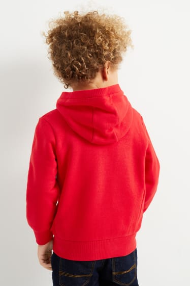 Enfants garçons - Lot de 2 - sweat à capuche et sweat de Noël - Rodolphe - rouge