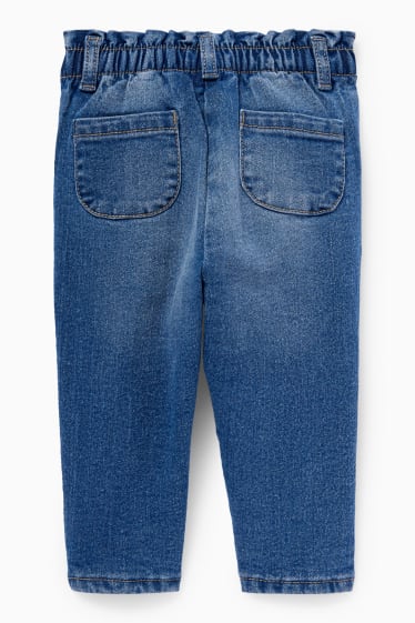 Babys - Baby-spijkerbroek - met patroon - jeanslichtblauw