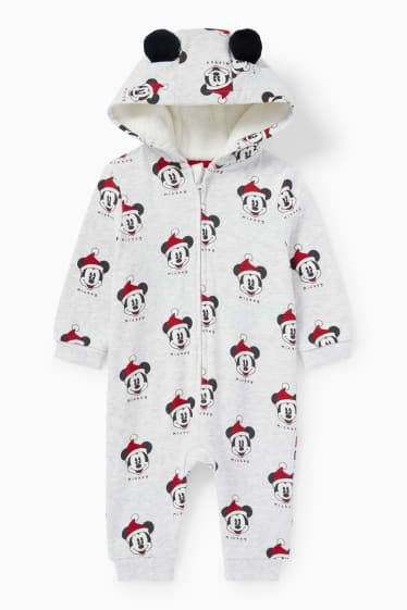 Bébés garçons - Mickey Mouse - combinaison de Noël pour bébé - gris clair
