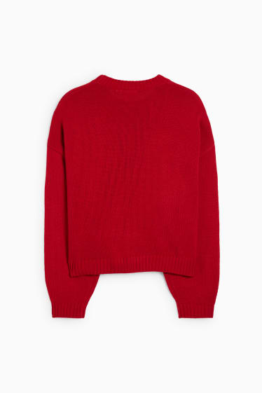 Donna - Maglione natalizio - Il Grinch - rosso scuro