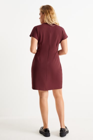 Donna - Vestito fit & flare - bordeaux