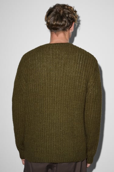 Mężczyźni - Sweter - zielony