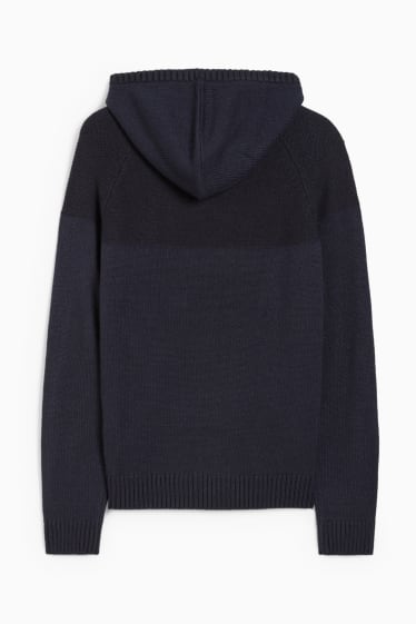 Herren - Kapuzenpullover - dunkelblau