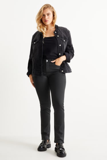 Mujer - Slim jeans - mid waist - negro