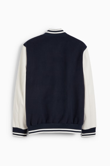 Hommes - Veste style universitaire - bleu foncé