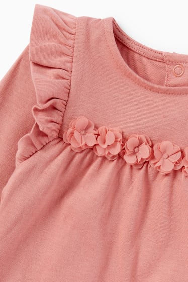 Baby Mädchen - Baby-Outfit - 3 teilig - dunkelrosa