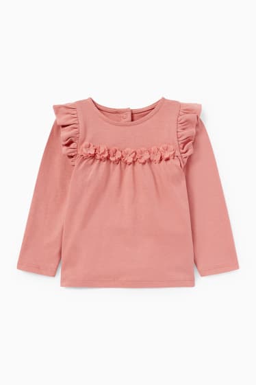 Baby Mädchen - Baby-Outfit - 3 teilig - dunkelrosa