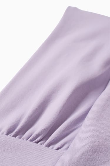 Jóvenes - CLOCKHOUSE - camiseta crop de manga larga - violeta claro