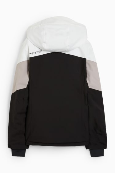 Dona - Jaqueta d’esquí amb caputxa - blanc/negre